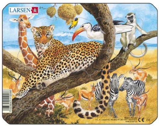 Larsen (Z8-2) - "Exotic Animals" - 11 Teile Puzzle