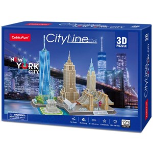 Cubic Fun (MC255h) - "New York" - 123 Teile Puzzle