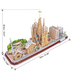 Cubic Fun (MC256h) - "Barcelona" - 186 Teile Puzzle