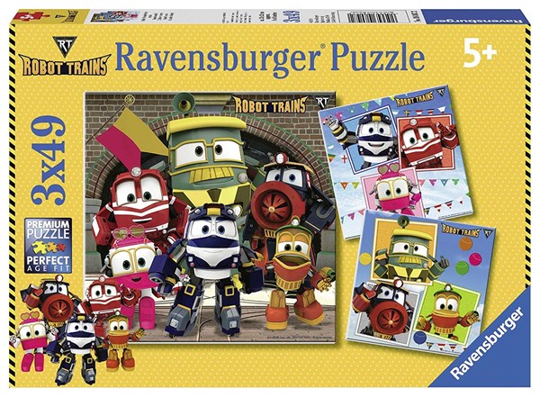 Ravensburger (08047) - "Robot Trains" - 49 Teile Puzzle