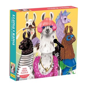 Chronicle Books / Galison (9780735361102) - "Llama Rama" - 500 Teile Puzzle