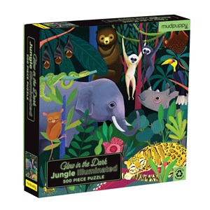 Chronicle Books / Galison (9780735360761) - "Jungle Illuminated" - 500 Teile Puzzle