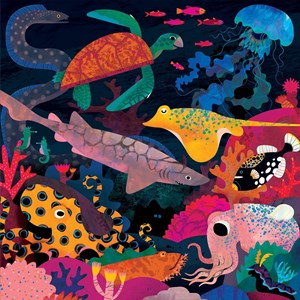 Chronicle Books / Galison (9780735360754) - "Ocean Illuminated" - 500 Teile Puzzle