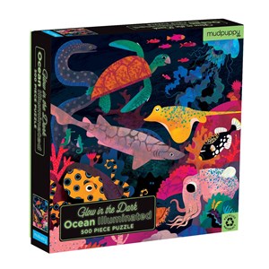 Chronicle Books / Galison (9780735360754) - "Ocean Illuminated" - 500 Teile Puzzle