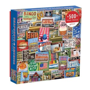 Chronicle Books / Galison (9780735357808) - "Troy Litten Snapshots Of America" - 500 Teile Puzzle