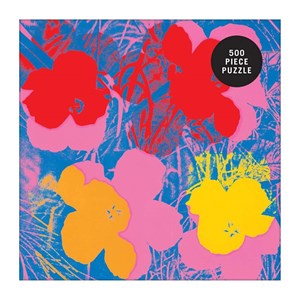 Chronicle Books / Galison (9780735357839) - Andy Warhol: "Flowers" - 500 Teile Puzzle