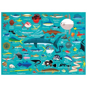 Chronicle Books / Galison (9780735349070) - "Ocean Life" - 1000 Teile Puzzle