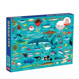 Chronicle Books / Galison (9780735349070) - "Ocean Life" - 1000 Teile Puzzle