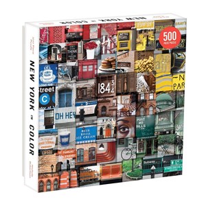 Chronicle Books / Galison (9780735355316) - "New York in Farben" - 500 Teile Puzzle