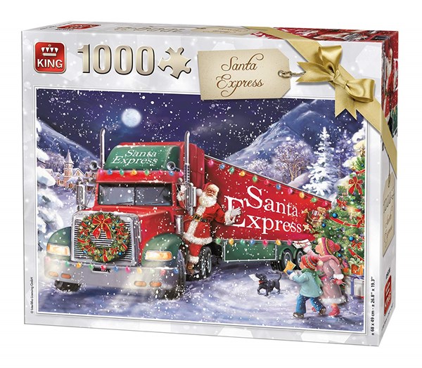 King International (05618) - "Santa Express Christmas" - 1000 Teile Puzzle