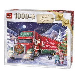 King International (05618) - "Santa Express Christmas" - 1000 Teile Puzzle
