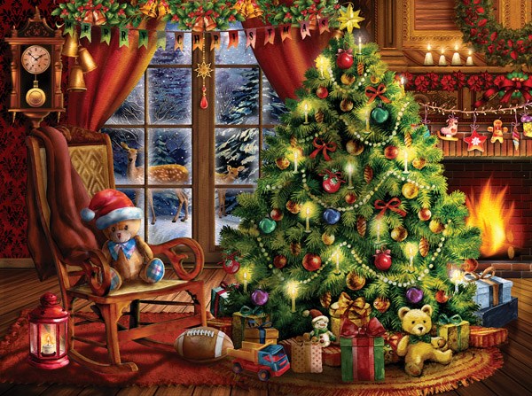 SunsOut (28846) - Tom Wood: "Christmas Memories" - 1000 Teile Puzzle