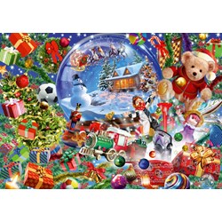 Bluebird Puzzle (70236) - "Christmas Globe" - 1000 Teile Puzzle