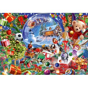 Bluebird Puzzle (70236) - "Christmas Globe" - 1000 Teile Puzzle