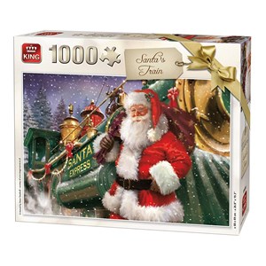 King International (05684) - "Christmas Santa Train" - 1000 Teile Puzzle