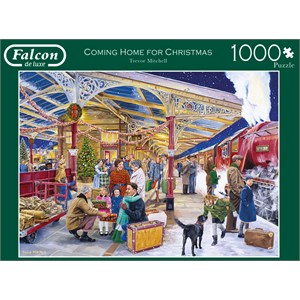 Falcon (11266) - Trevor Mitchell: "Weihnachten zu Hause" - 1000 Teile Puzzle