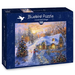 Bluebird Puzzle (70065) - Nicky Boehme: "Christmas Cottage" - 2000 Teile Puzzle