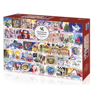 Gibsons (G7104) - "Weihnachts-Alphabet" - 1000 Teile Puzzle