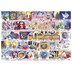 Gibsons (G7104) - "Weihnachts-Alphabet" - 1000 Teile Puzzle
