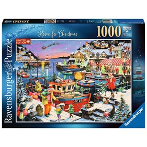 Ravensburger (13991) - "Home For Christmas" - 1000 Teile Puzzle