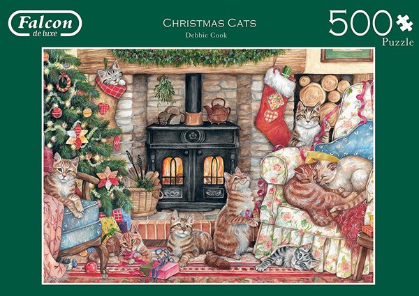 Falcon (11239) - "Christmas Cats" - 500 Teile Puzzle
