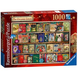 Ravensburger (19801) - "The Christmas Library" - 1000 Teile Puzzle