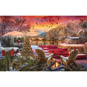 SunsOut (30141) - "Christmas Eve Camping" - 1000 Teile Puzzle