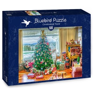 Bluebird Puzzle (70019) - "Christmas at Home" - 500 Teile Puzzle