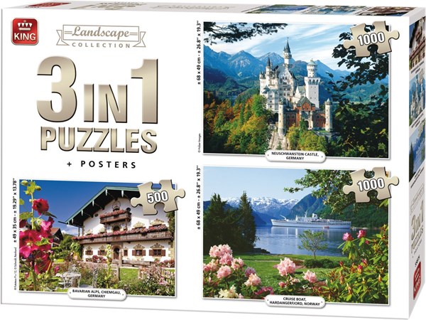 King International (55875) - "Landscape Collection" - 500 1000 Teile Puzzle