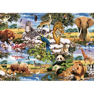 King International (55874) - "Animal Collection" - 500 1000 Teile Puzzle
