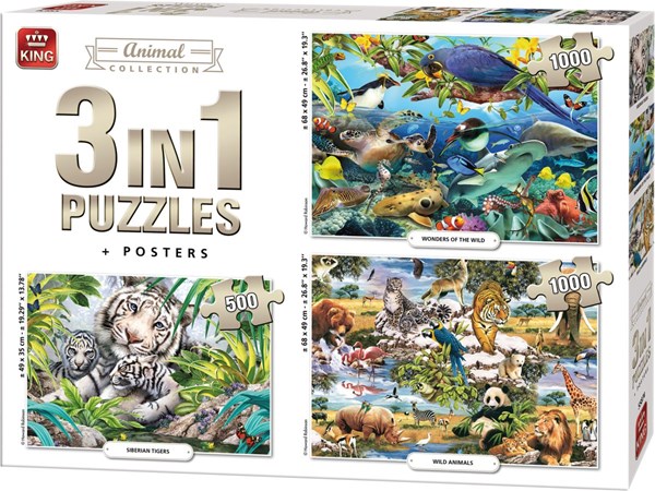 King International (55874) - "Animal Collection" - 500 1000 Teile Puzzle