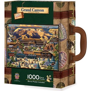 MasterPieces (45118) - Eric Dowdle: "Puzzle im Koffer, Grand Canyon" - 1000 Teile Puzzle