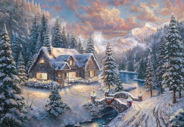 Schmidt Spiele (59493) - "High Country Christmas" - 1000 Teile Puzzle