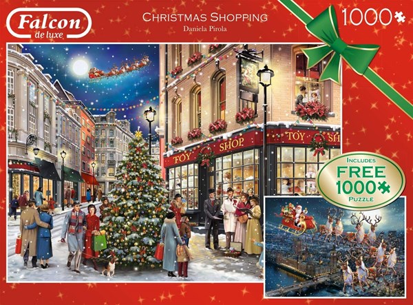 Falcon (11225) - Daniela Pirola: "Christmas Shopping" - 100 Teile Puzzle