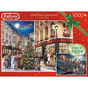 Falcon (11225) - Daniela Pirola: "Christmas Shopping" - 100 Teile Puzzle