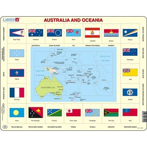 Larsen (KL5-GB) - "Australia and Oceania" - 35 Teile Puzzle
