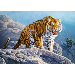 Castorland (B-53346) - "Fauchende Raubkatze" - 500 Teile Puzzle
