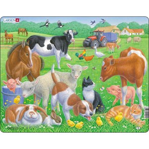 Larsen (FH35) - "Tiere auf dem Bauernhof" - 15 Teile Puzzle