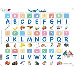 Larsen (GP426-GB) - "The Alphabet with 26 Upper and Lower Case Letters" - 52 Teile Puzzle