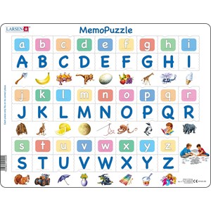 Larsen (GP426-GB) - "The Alphabet with 26 Upper and Lower Case Letters" - 52 Teile Puzzle