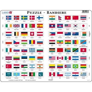 Larsen (L2-IT) - "Flag-Puzzle" - 80 Teile Puzzle