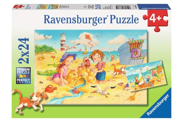 Ravensburger (08880) - "Kinder am Strand" - 24 Teile Puzzle