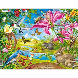 Larsen (NB4-IT) - "The flowers and the Bees - IT" - 55 Teile Puzzle