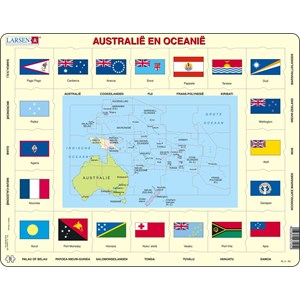 Larsen (KL5-NL) - "Australia and Oceania - NL" - 35 Teile Puzzle