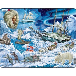 Larsen (NB7) - "Auf dem Weg zum Nordpol" - 65 Teile Puzzle
