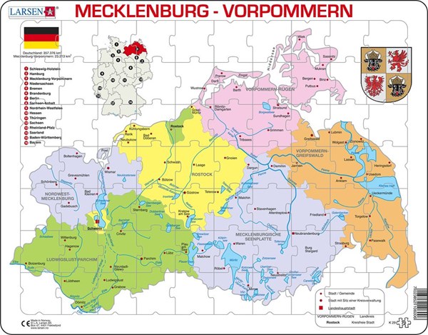 Larsen (K29) - "Mecklenburg-Vorpommern Political" - 70 Teile Puzzle