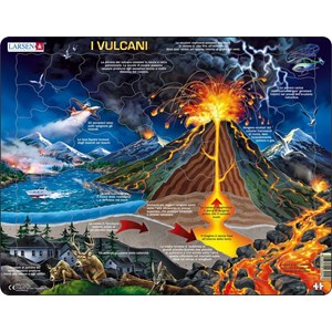Larsen (NB2-IT) - "Volcanos - IT" - 70 Teile Puzzle