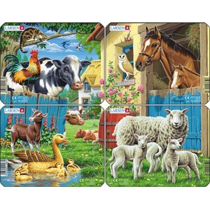Larsen (M5) - "Farm Animals" - 7 Teile Puzzle