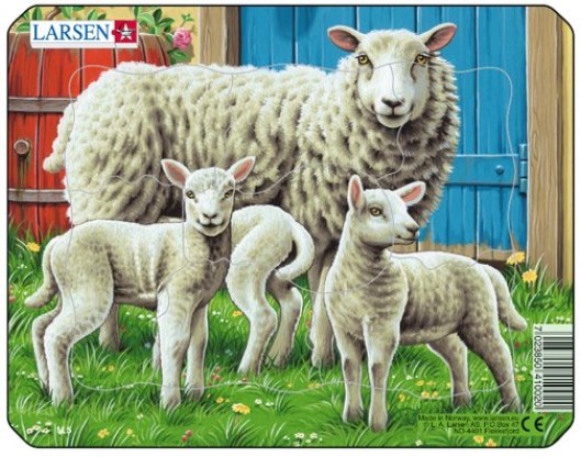 Larsen (M5-1) - "Farm Animals" - 7 Teile Puzzle