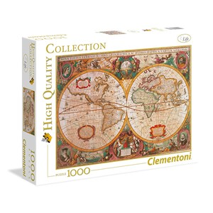 Clementoni (31229) - "Alte Karte" - 1000 Teile Puzzle